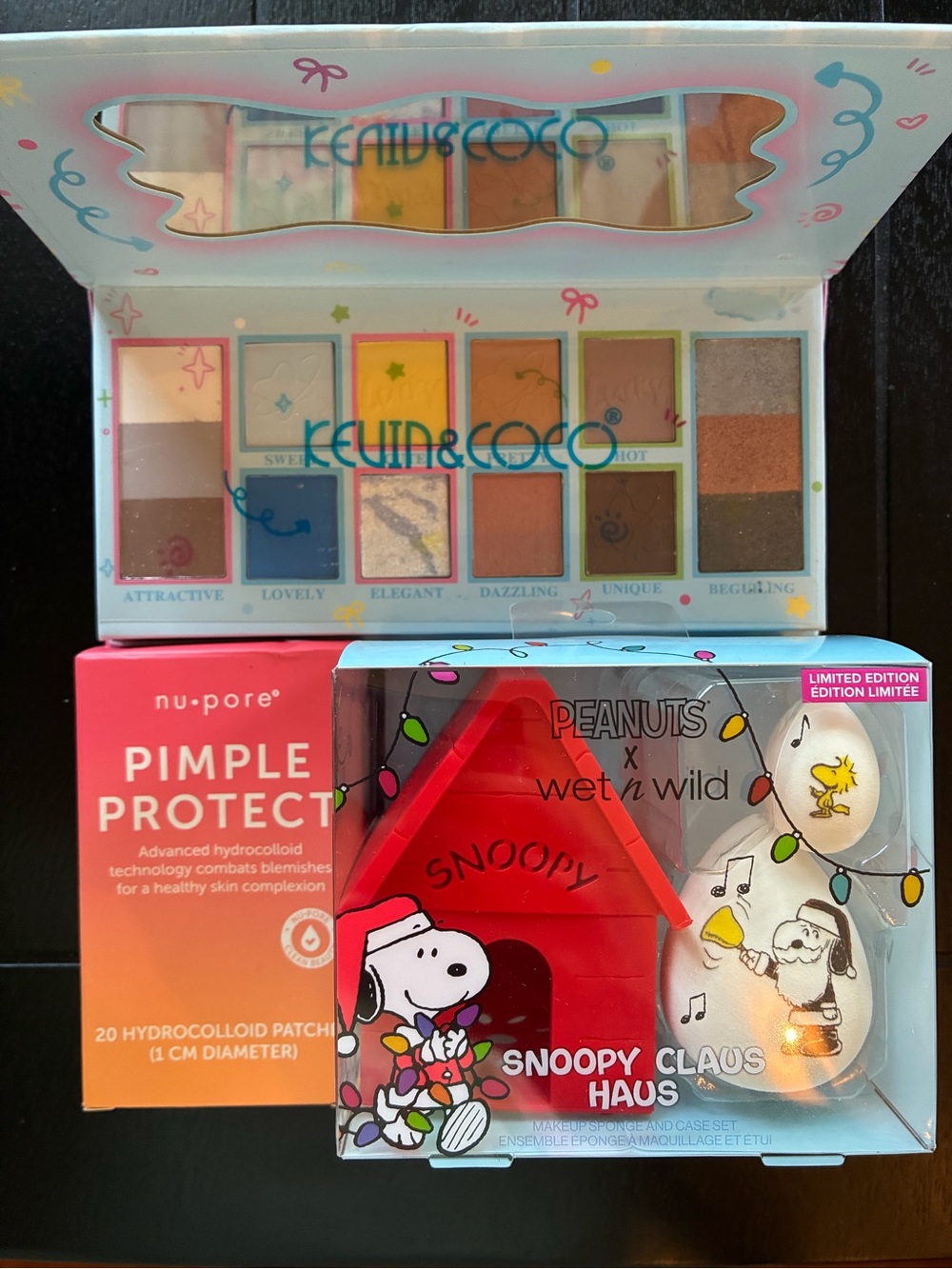 Kevin & Coco Eyeshadow Palette, Wet n Wild Peanuts & Skincare Beauty Bundle